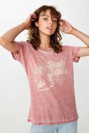 Band Tee in Janis Joplin Faded Rose by Cotton On at Cotton On